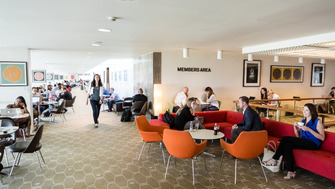 Member's area, Southbank Centre Members in the member's area of the Southbank Centre